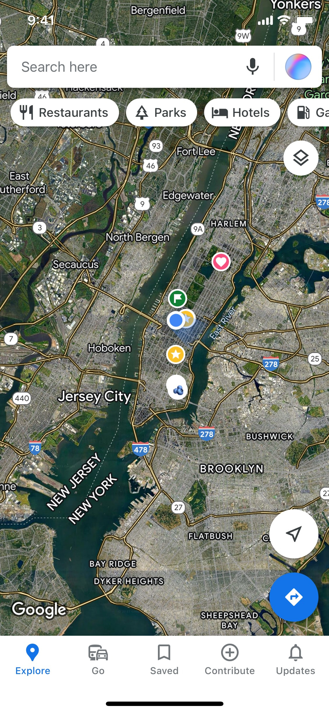 Google Maps iOS screen 133