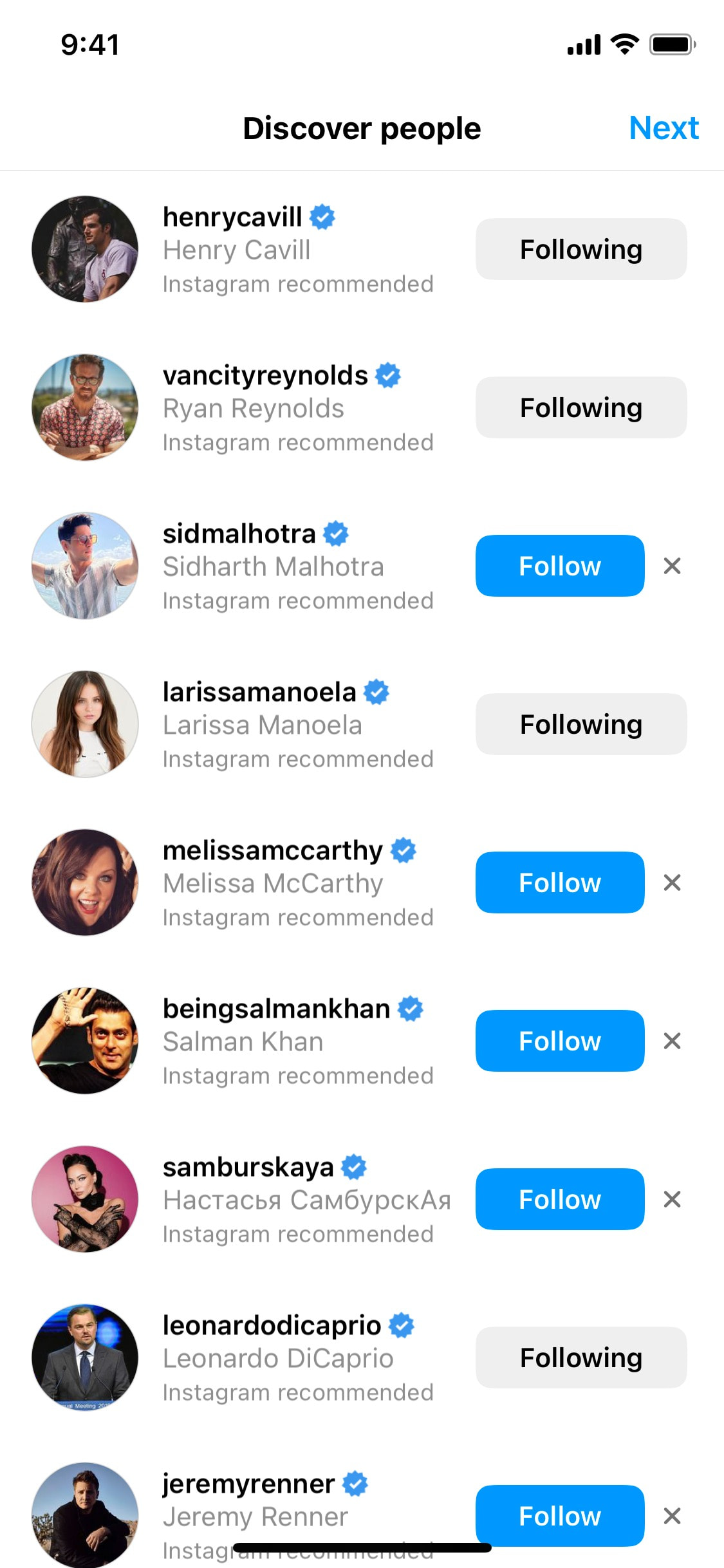 Instagram iOS screen 42
