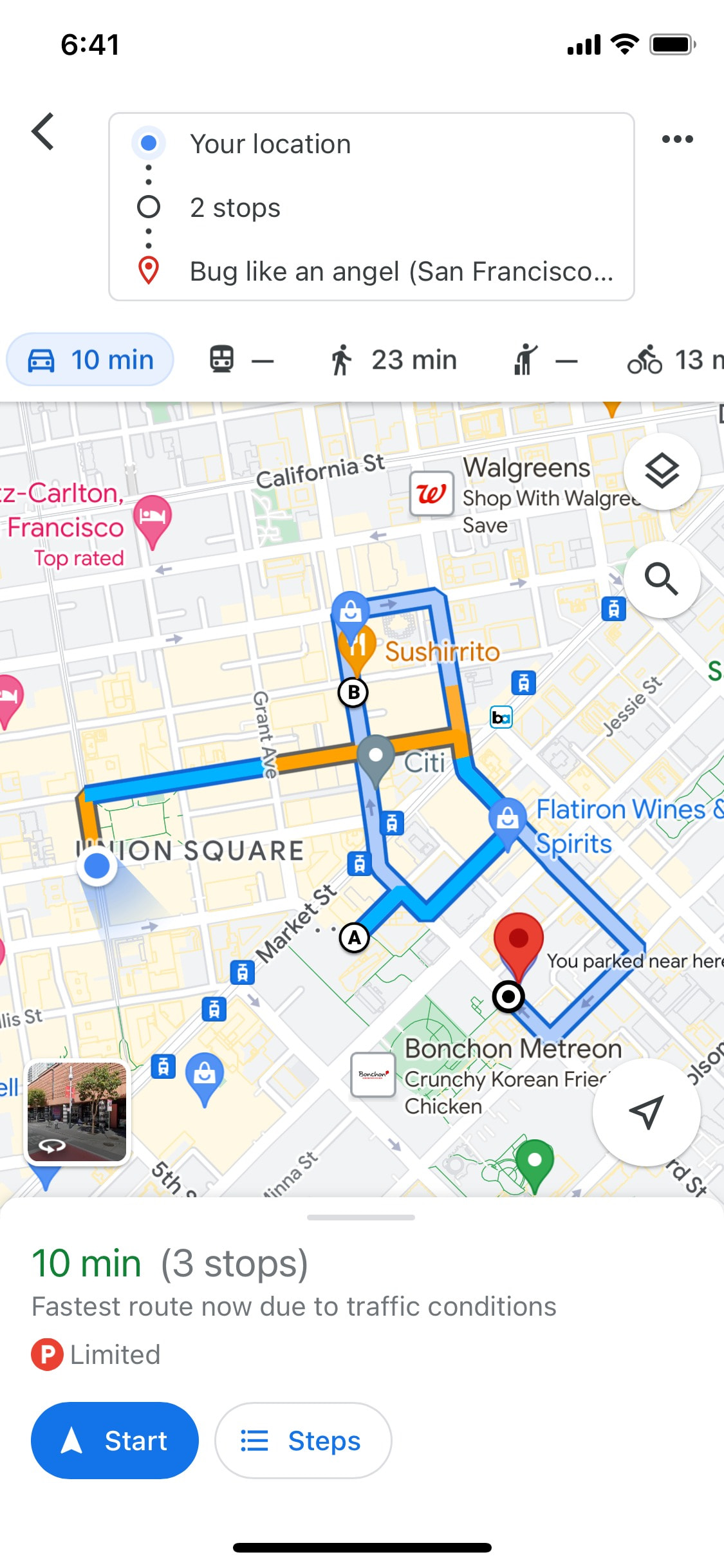 Google Maps iOS screen 388