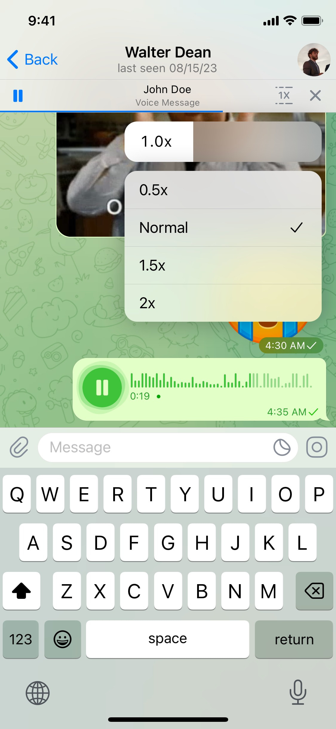 Telegram iOS screen 115