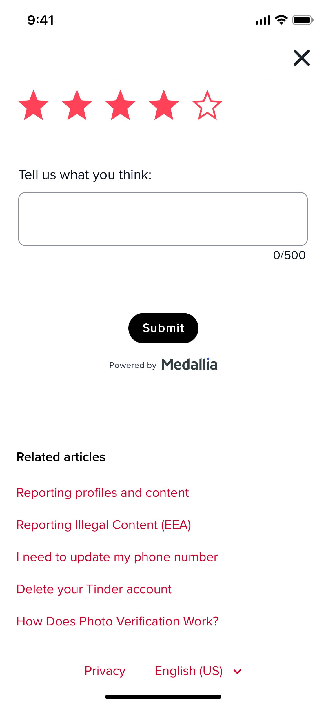 Tinder iOS screen 52