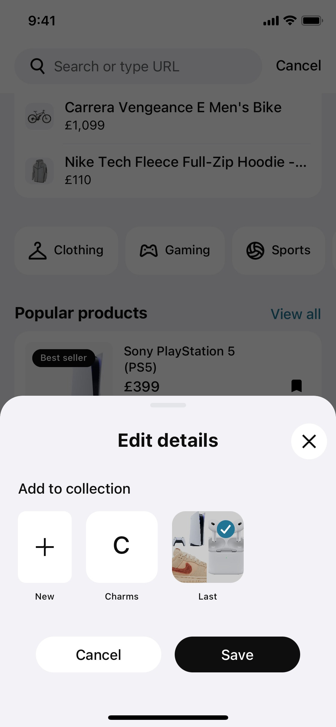 Klarna iOS screen 358
