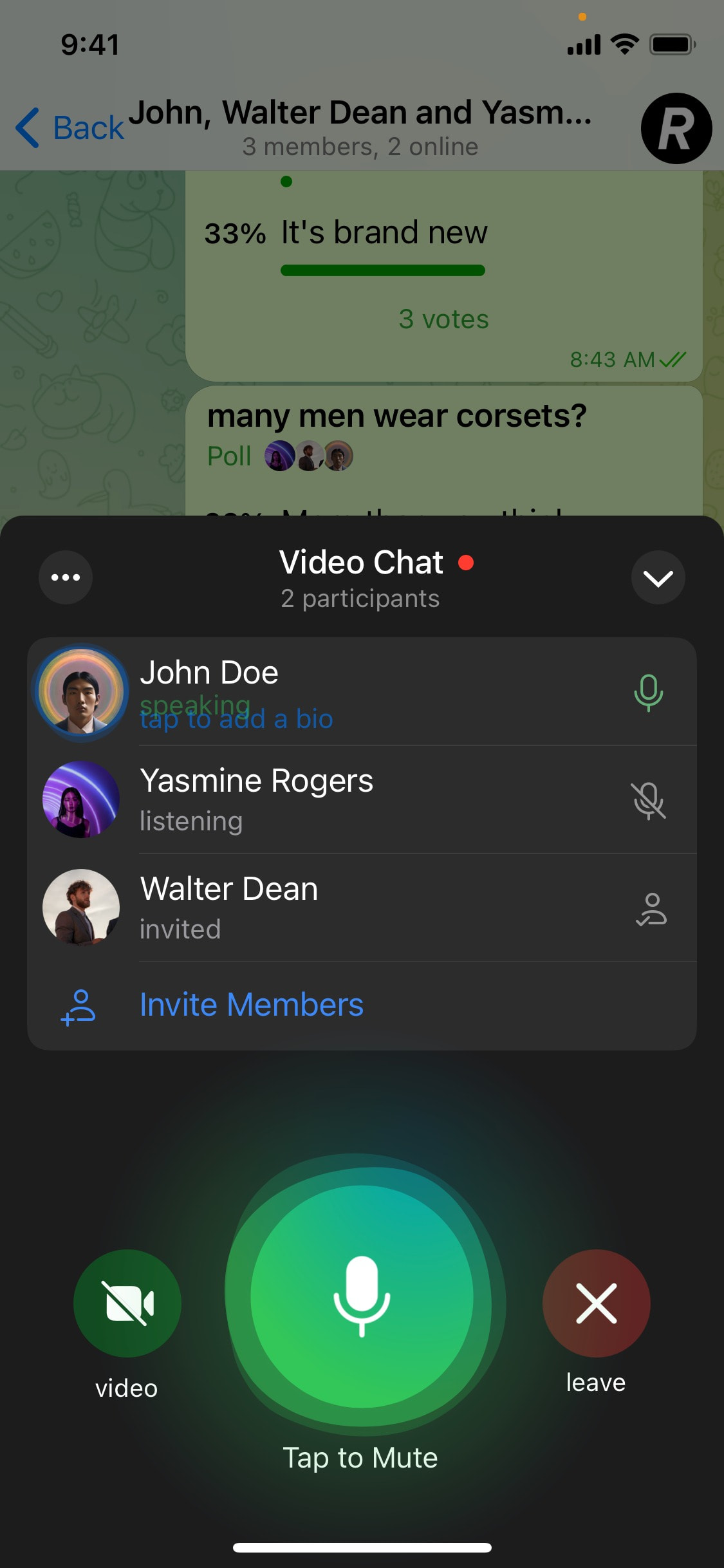 Telegram iOS screen 275