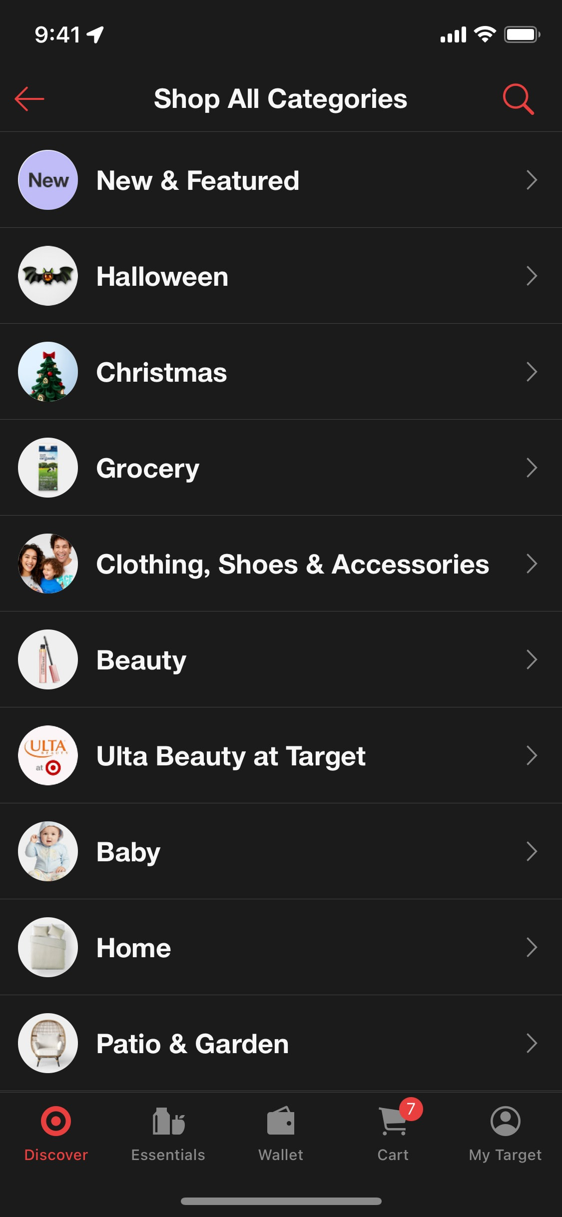 Target iOS screen 515