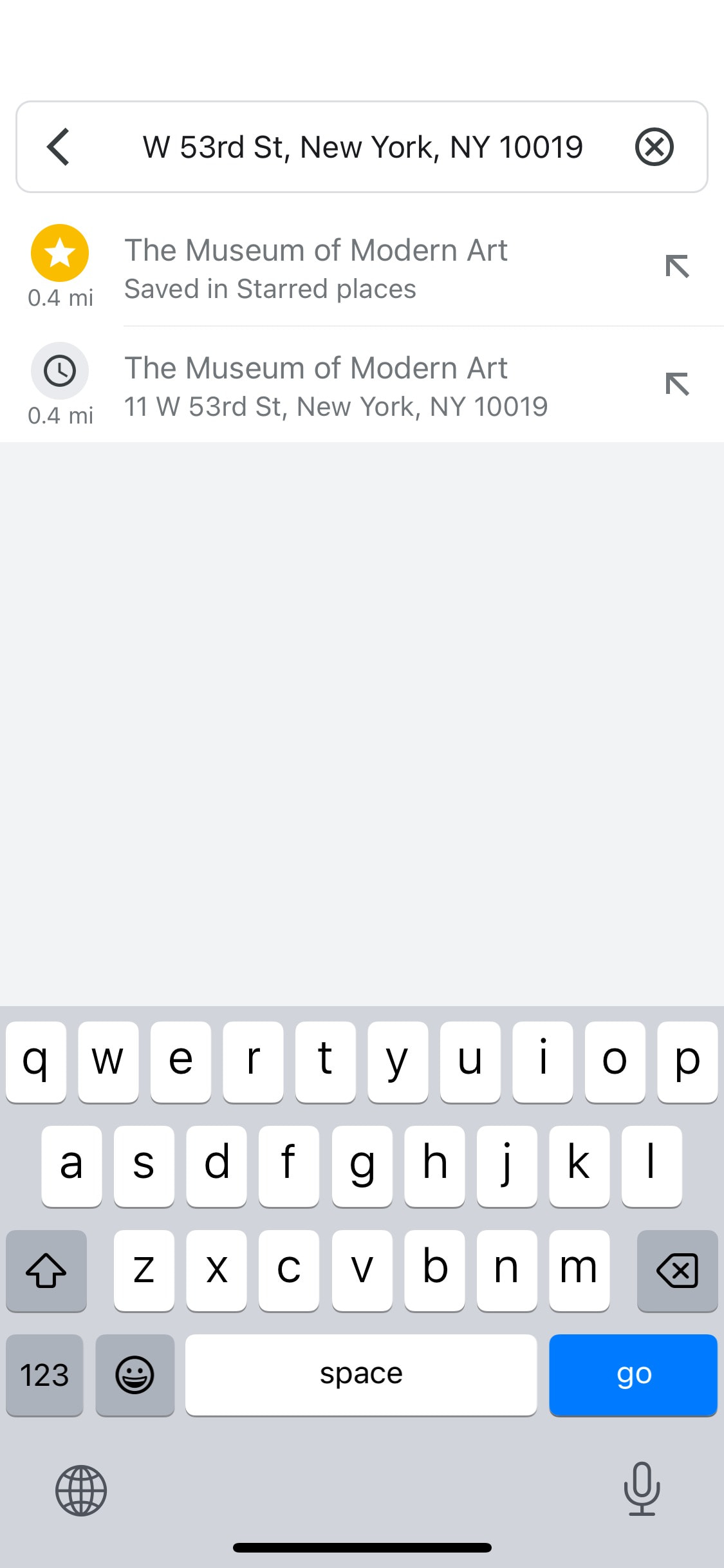 Google Maps iOS screen 395