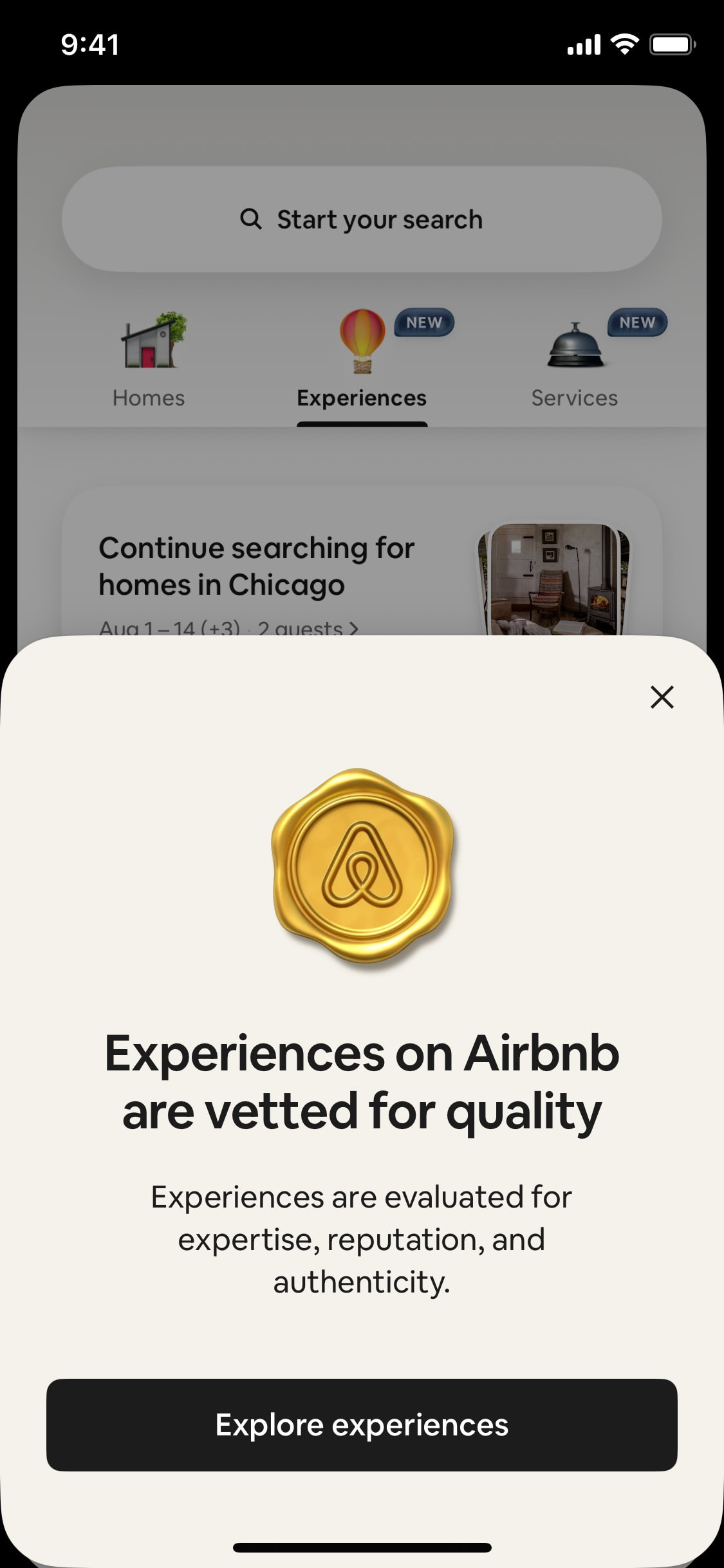 Airbnb iOS screen 592