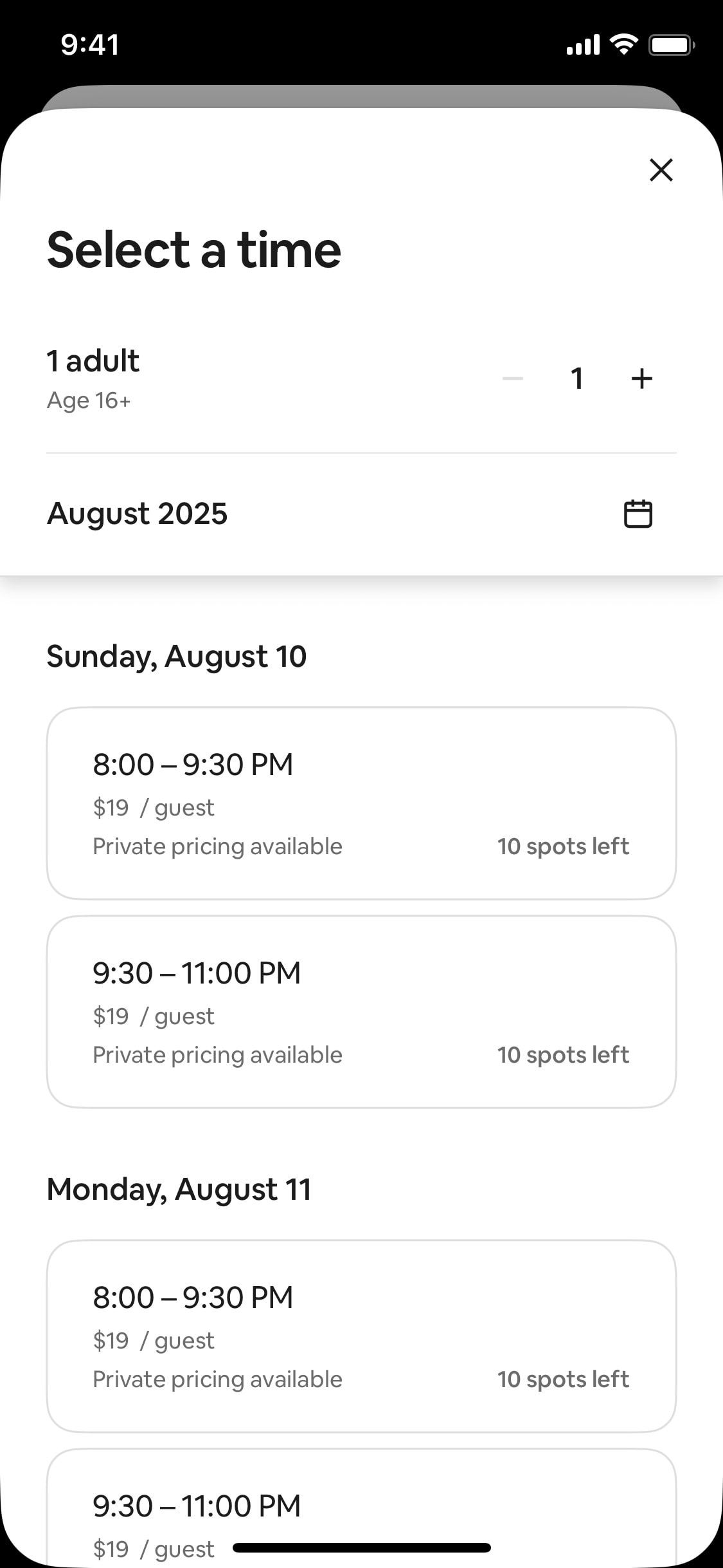Airbnb iOS screen 112