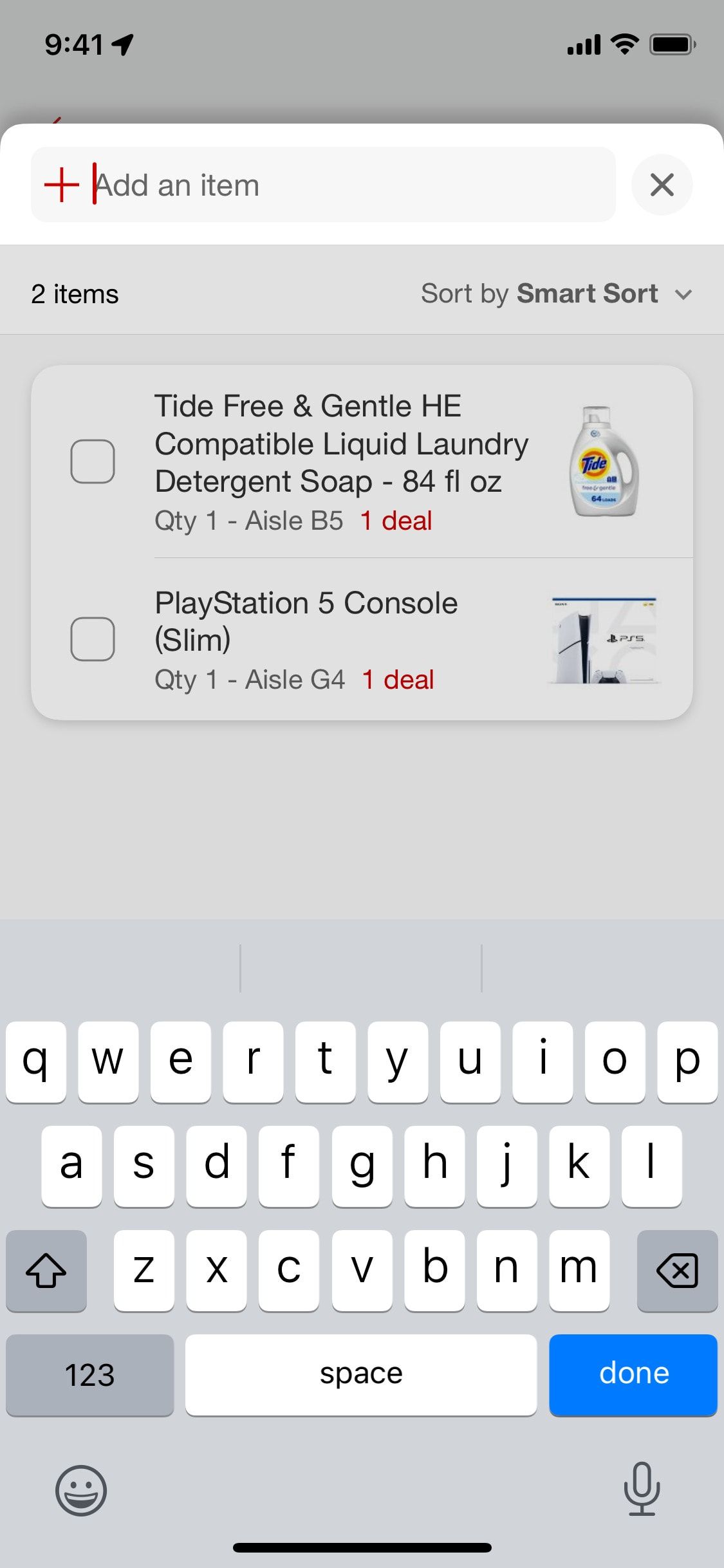 Target iOS screen 431