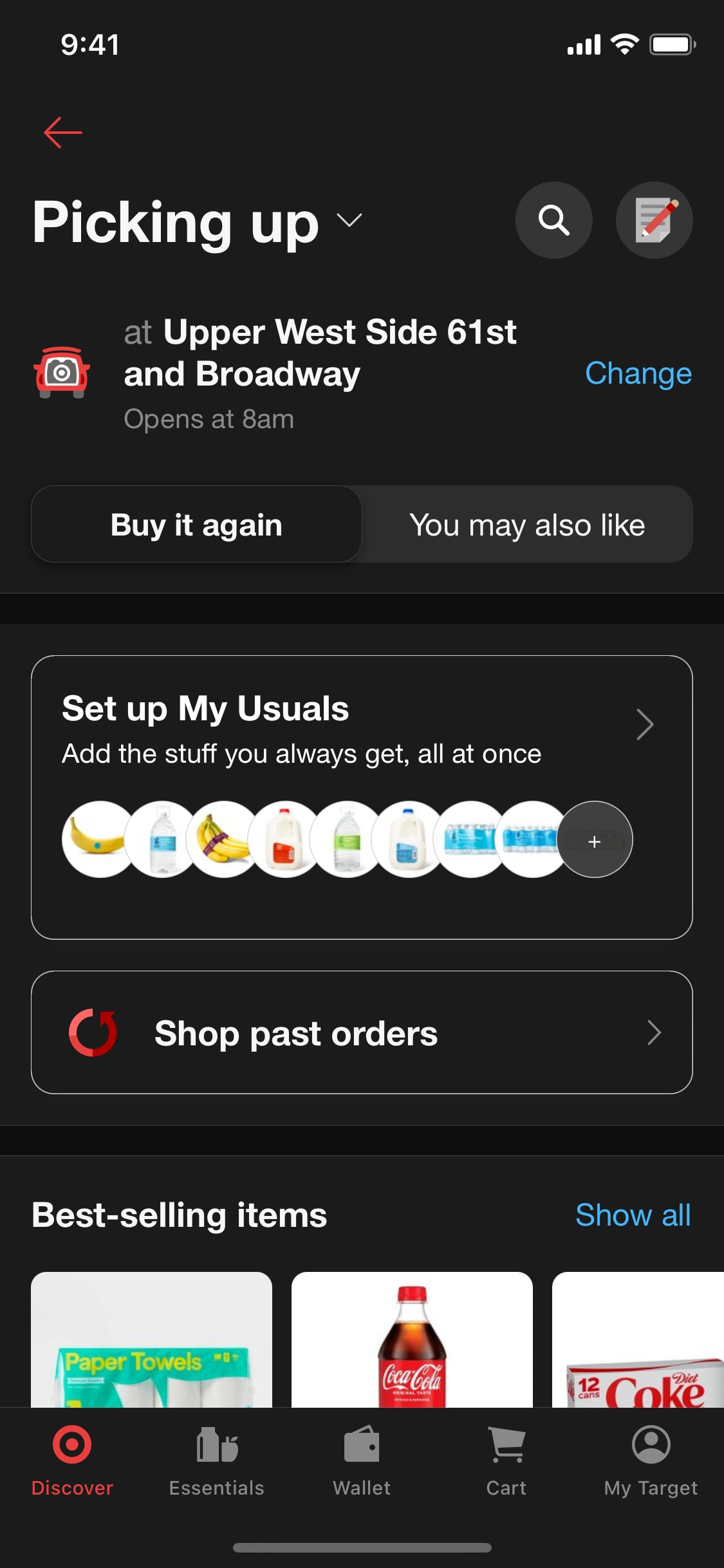 Target iOS screen 95