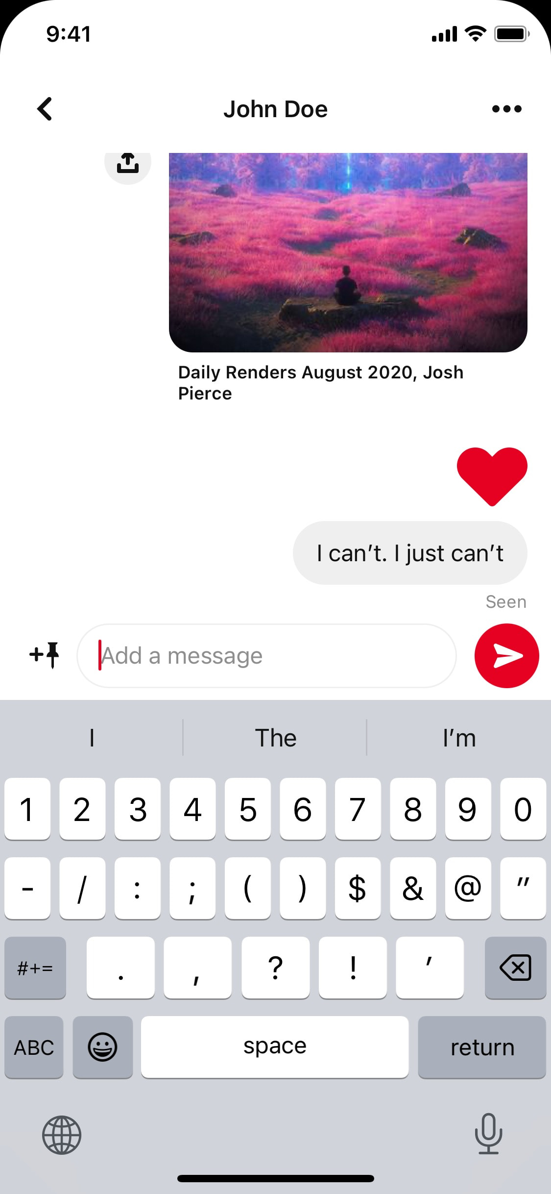 Pinterest iOS screen 204