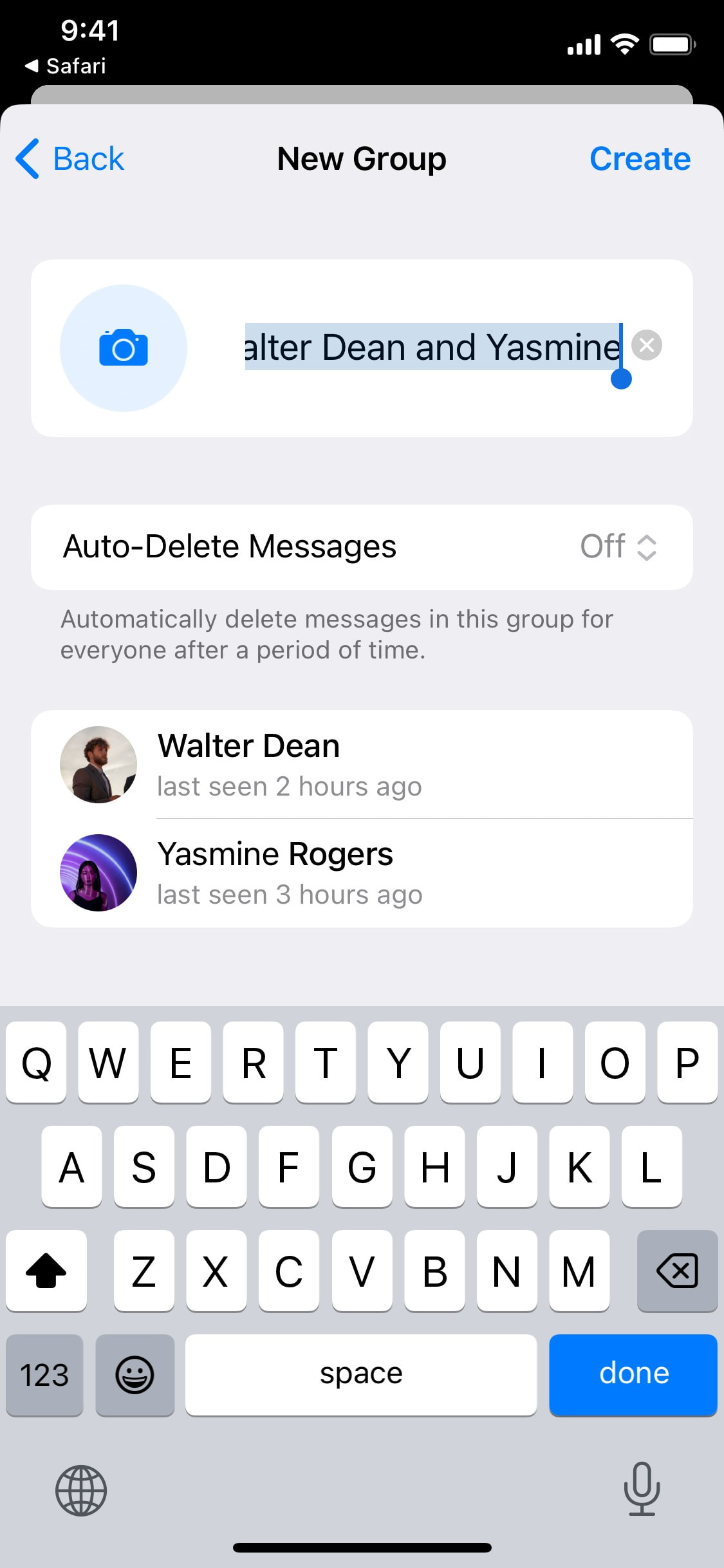 Telegram iOS screen 133