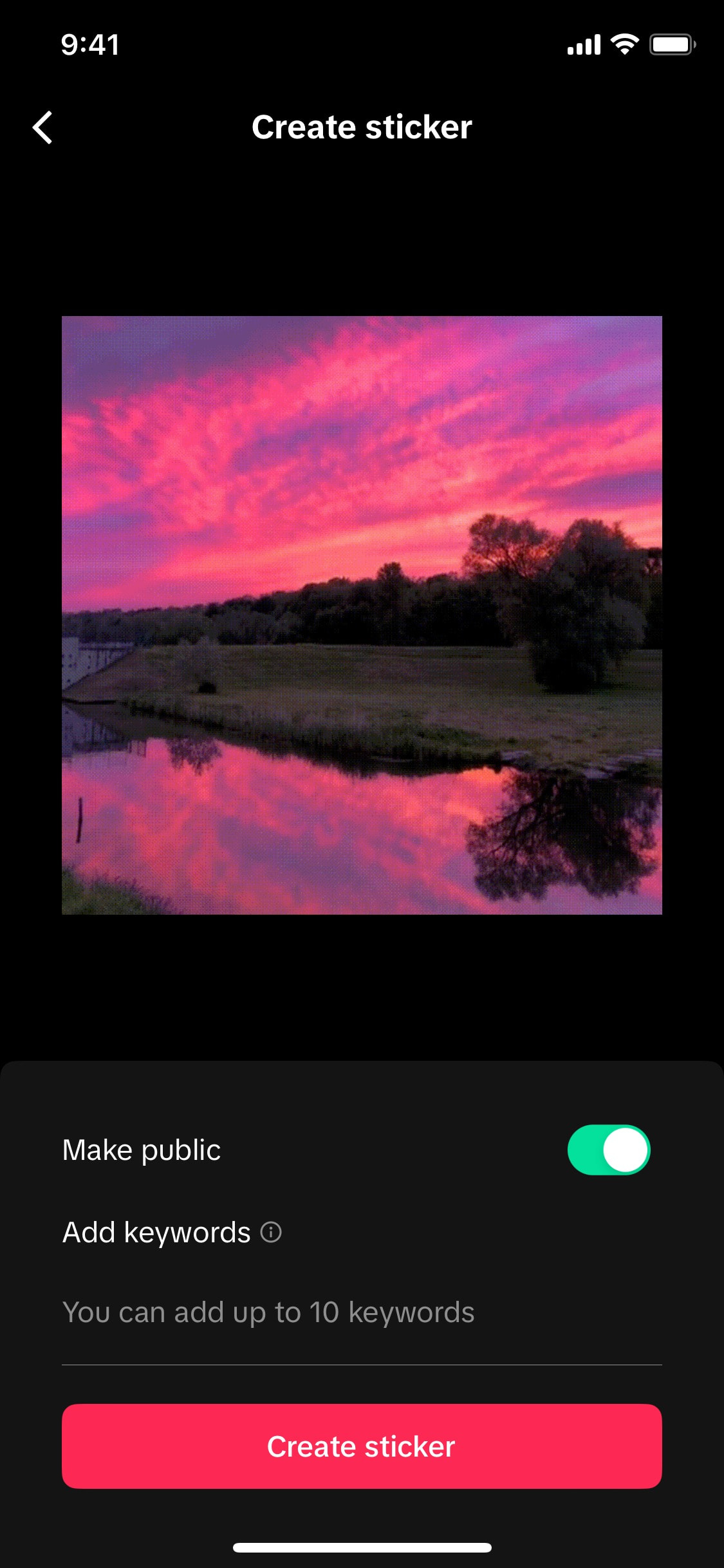 TikTok iOS screen 550