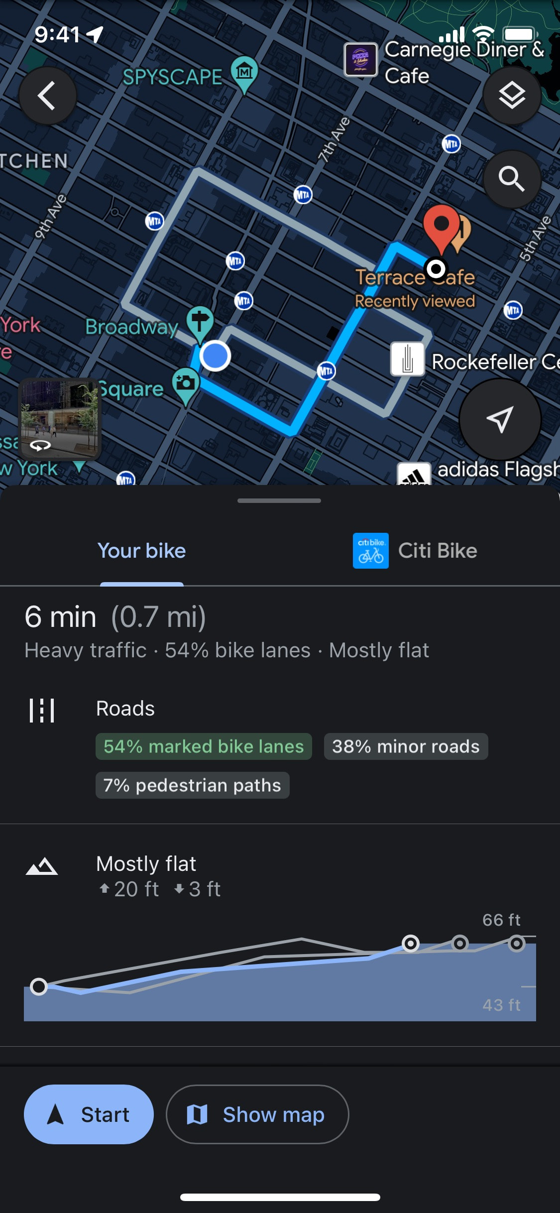 Google Maps iOS screen 586