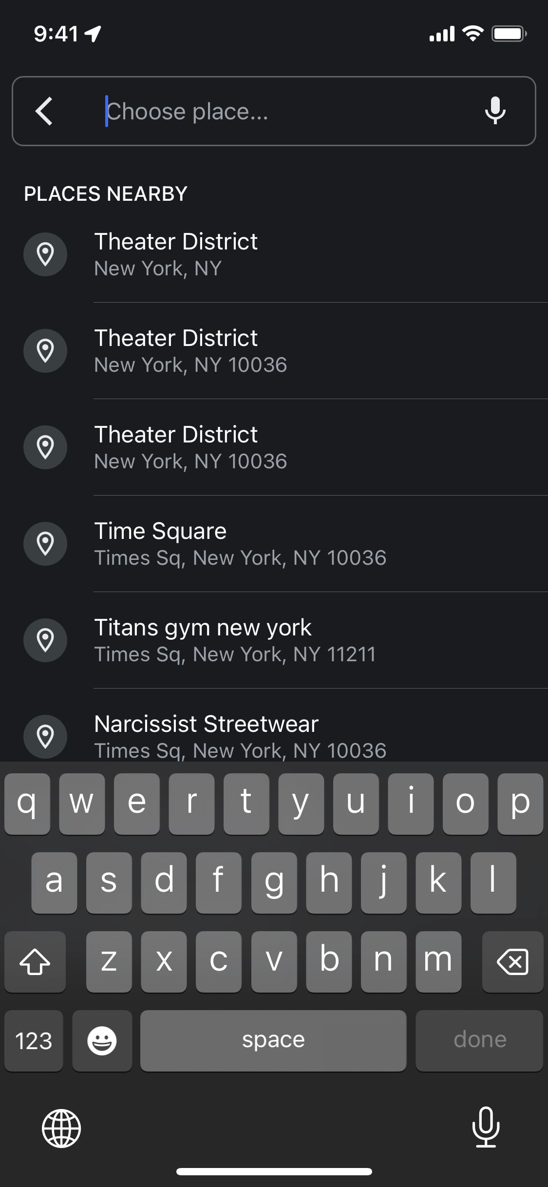Google Maps iOS screen 506