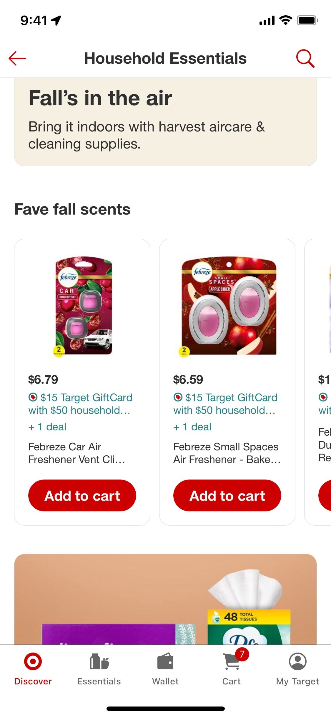 Target iOS screen 290