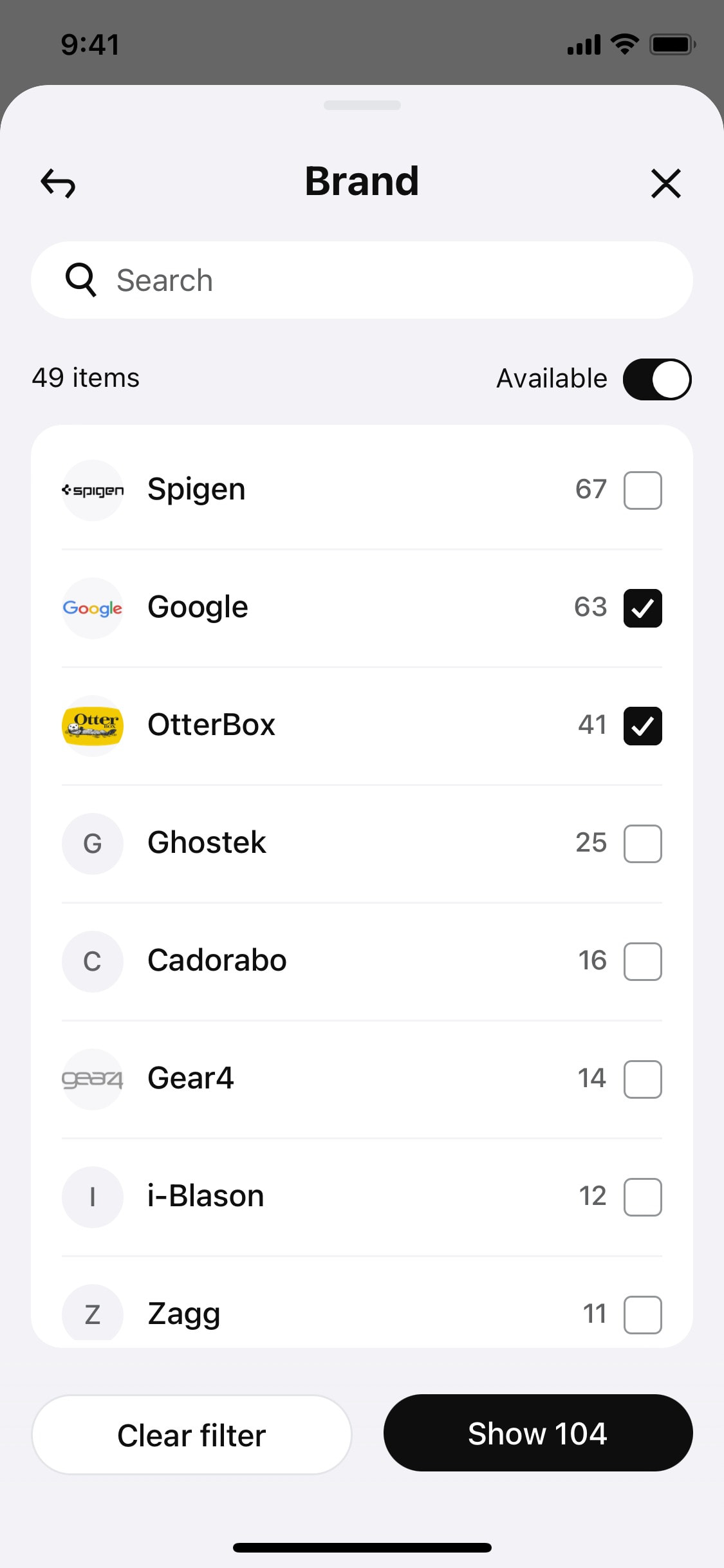 Klarna iOS screen 109