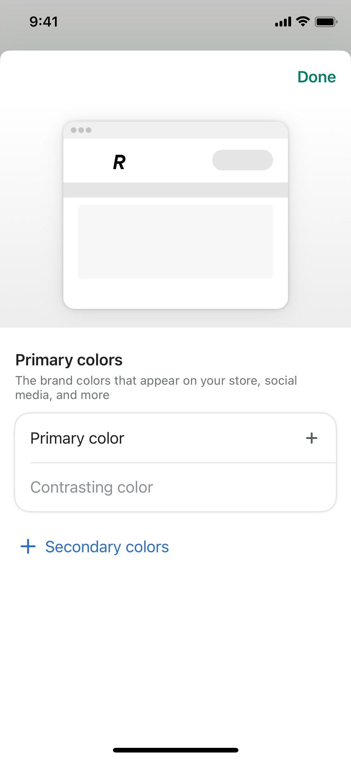 Shopify iOS screen 404