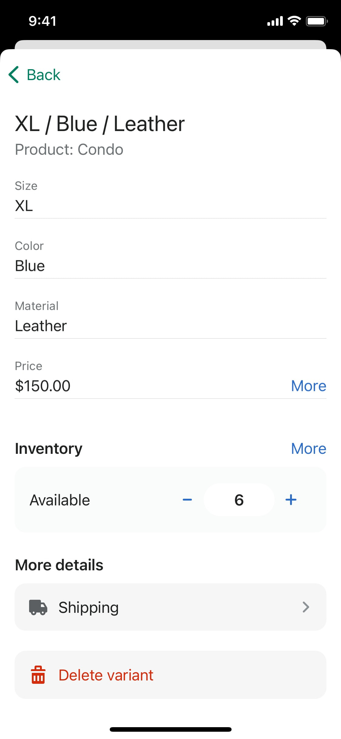 Shopify iOS screen 384