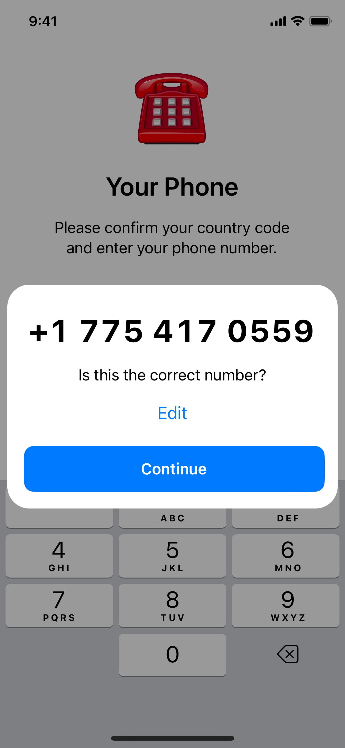Telegram iOS screen 419