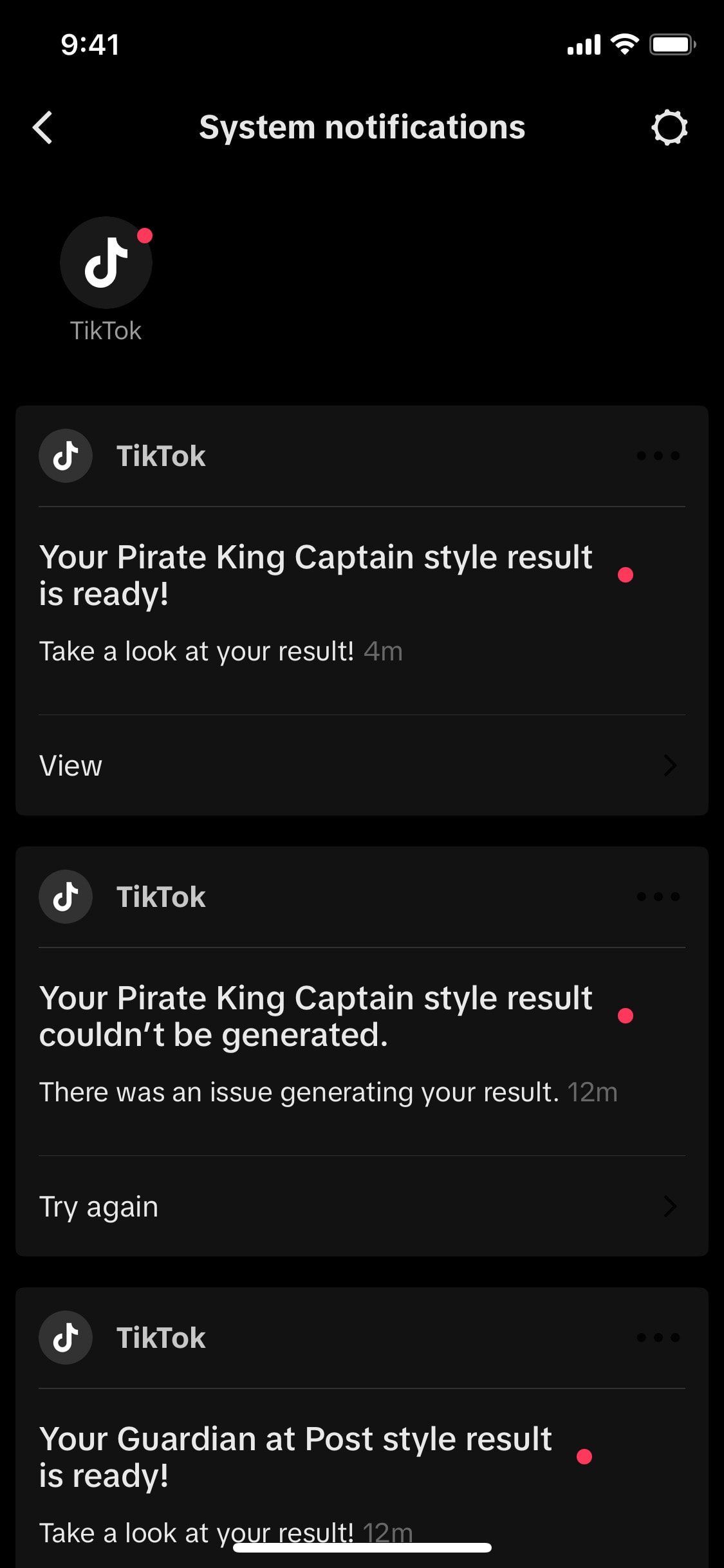 TikTok iOS screen 144