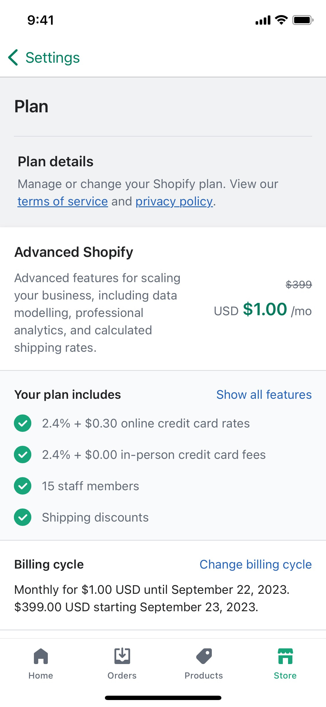 Shopify iOS screen 209