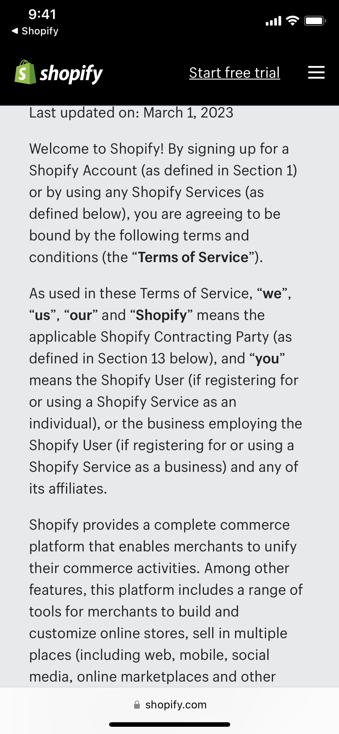 Shopify iOS screen 175