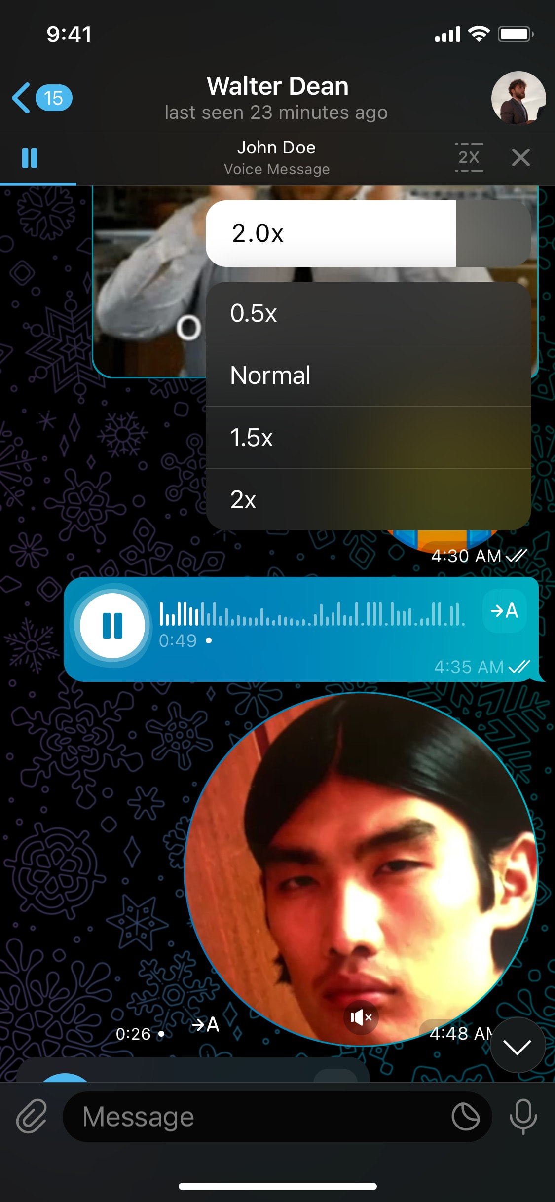 Telegram iOS screen 717