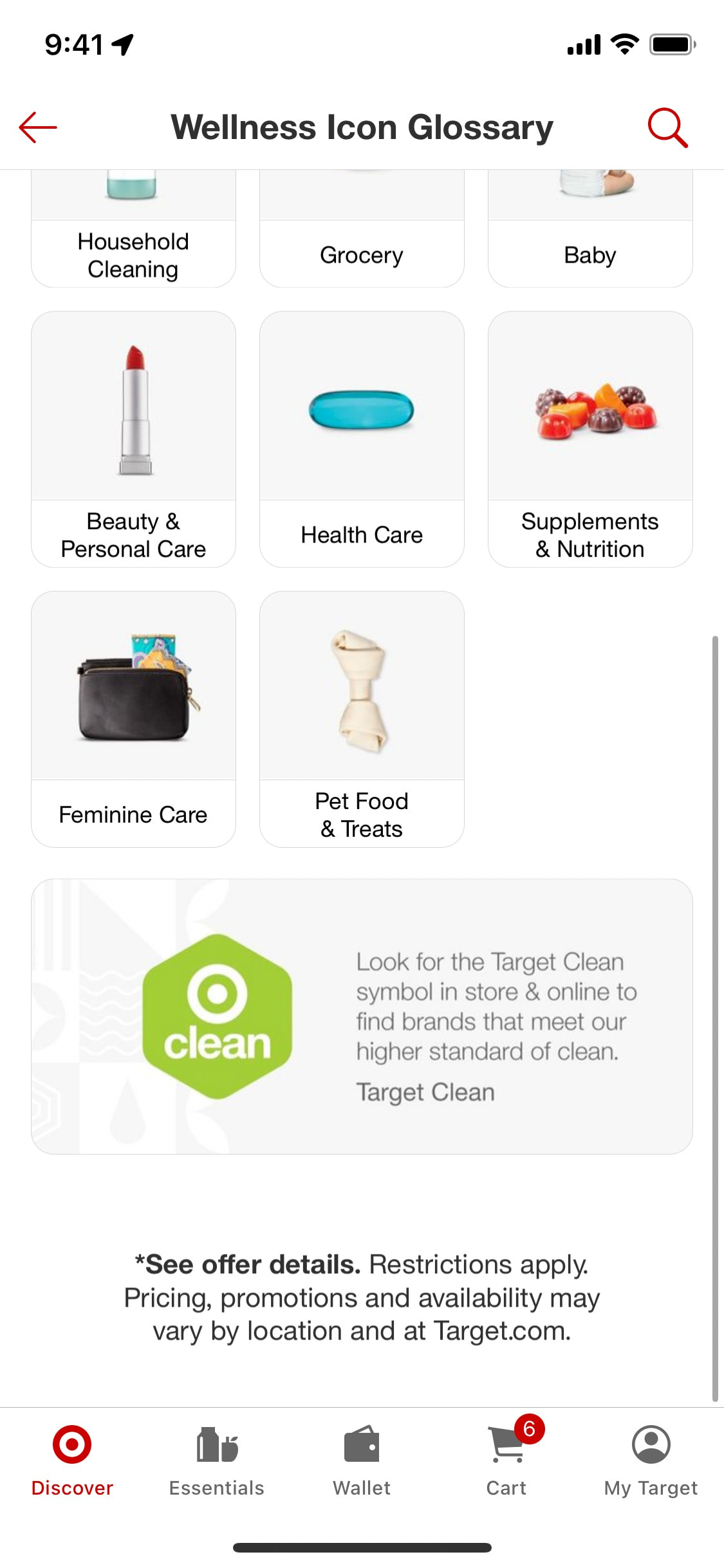 Target iOS screen 415