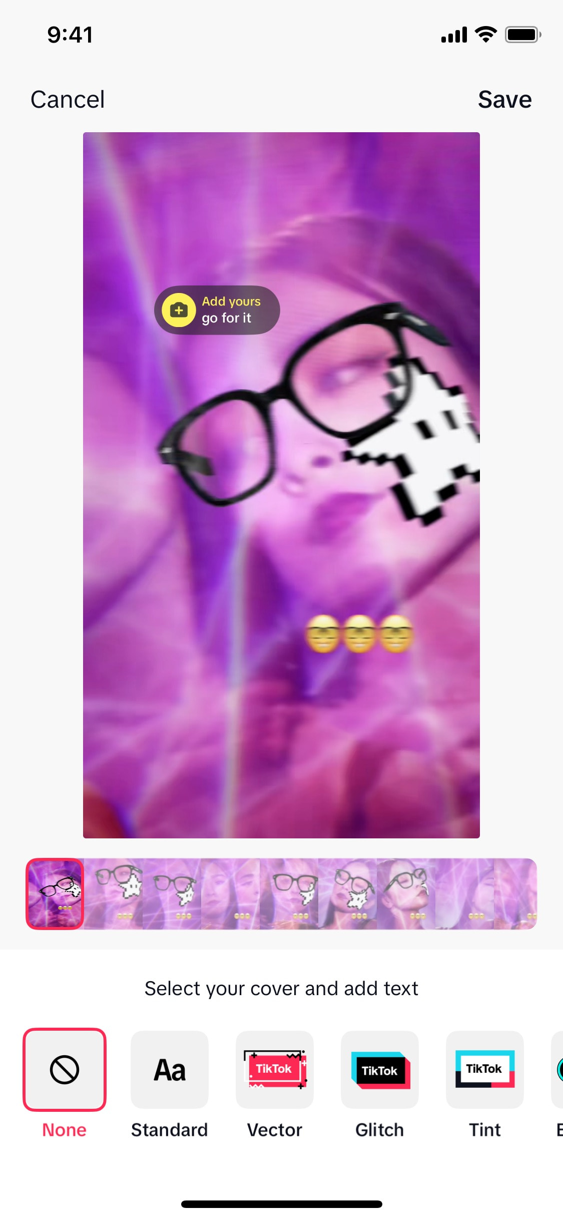 TikTok iOS screen 410