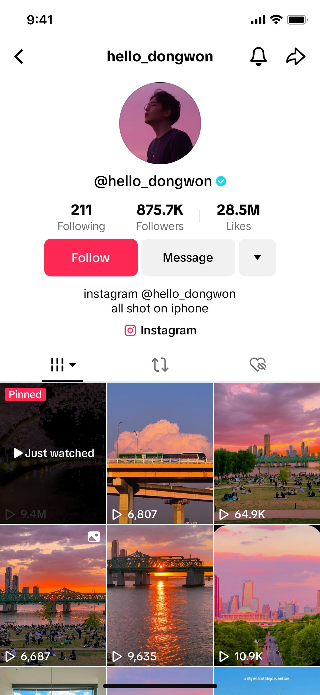 TikTok iOS screen 290