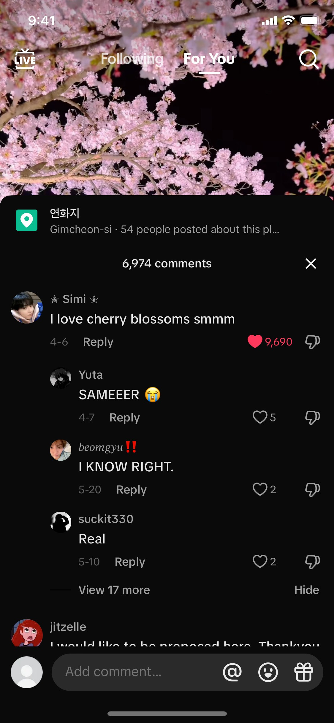 TikTok iOS screen 905