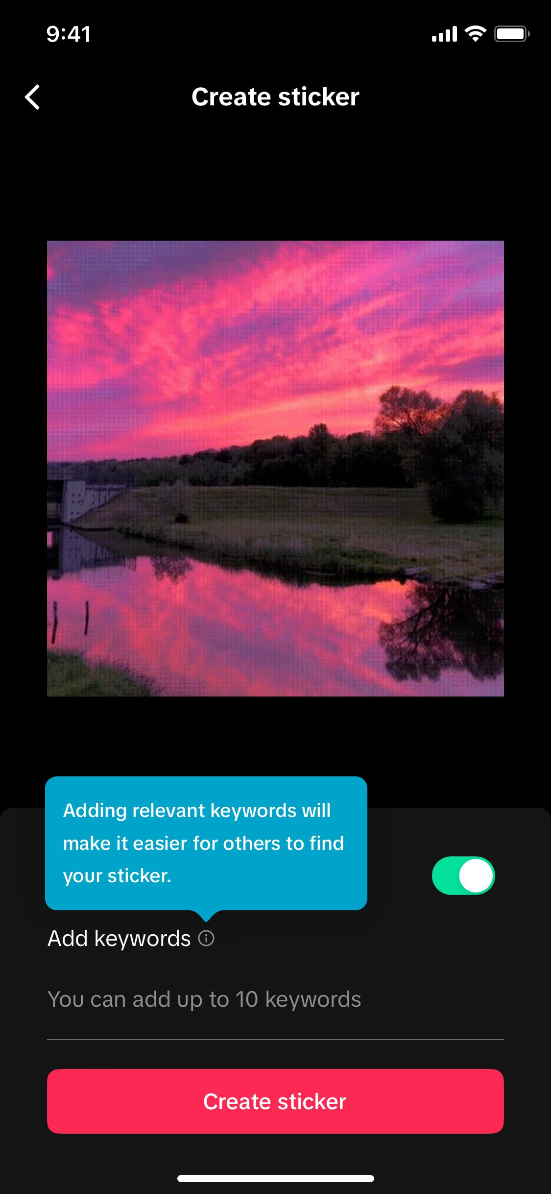 TikTok iOS screen 562
