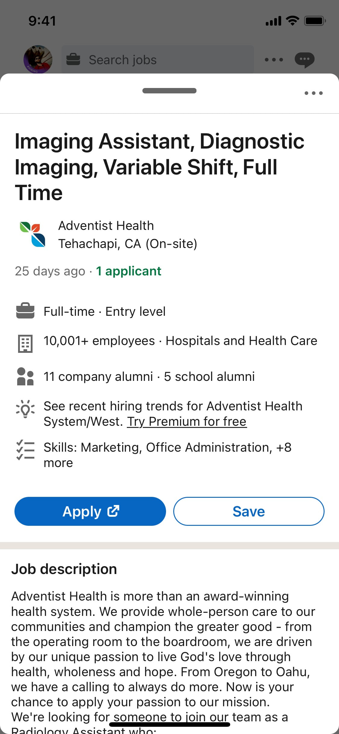 LinkedIn iOS screen 36
