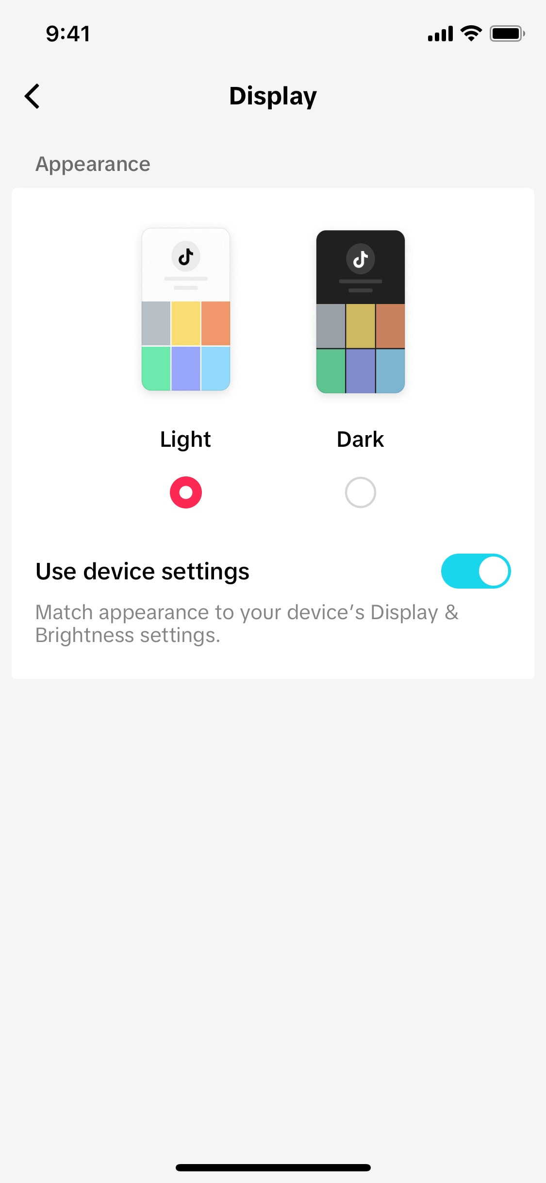 TikTok iOS screen 561