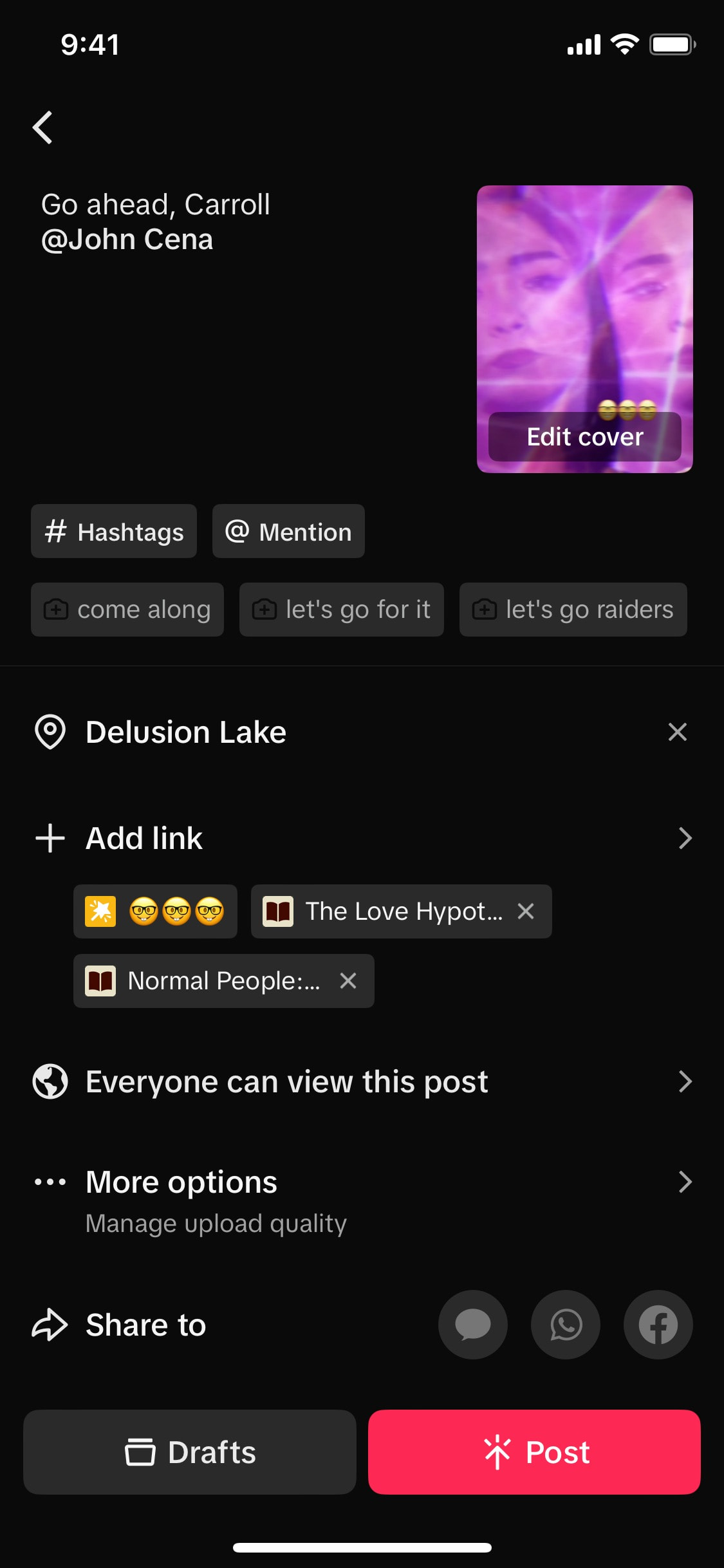 TikTok iOS screen 909