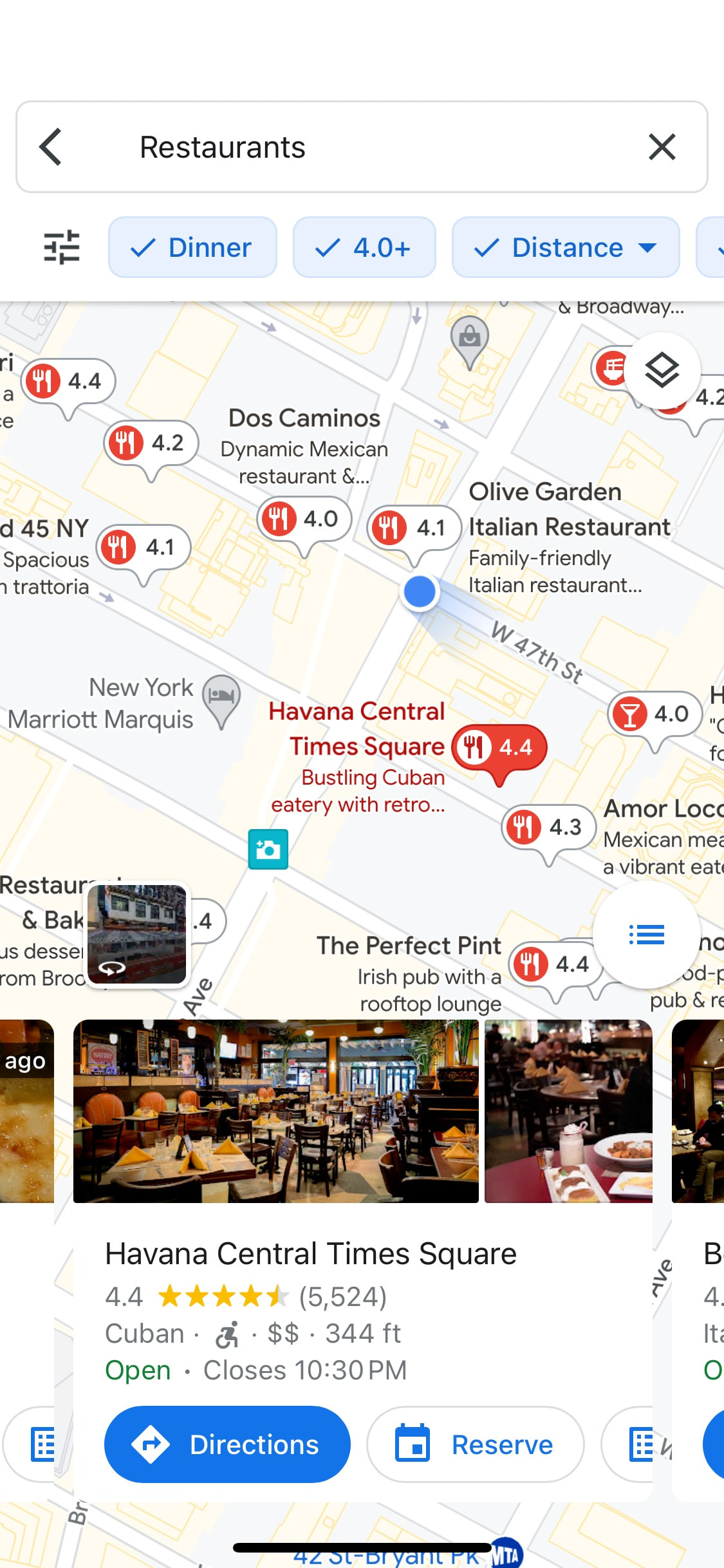 Google Maps iOS screen 103