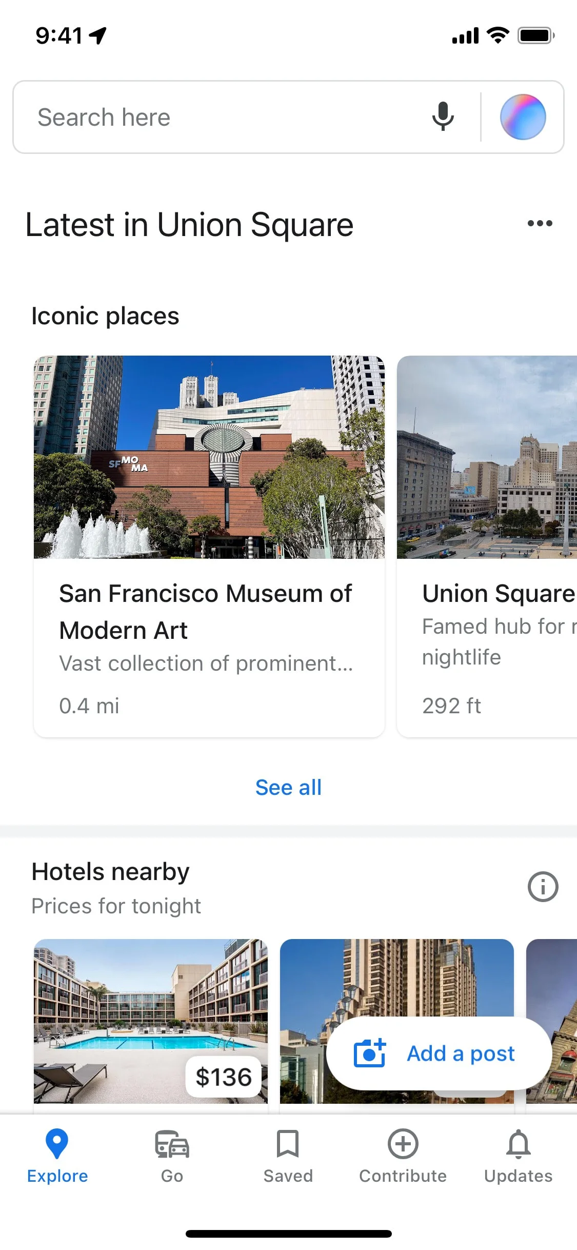 Google Maps iOS screen 4