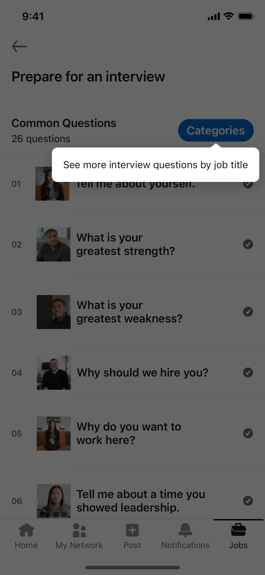 LinkedIn iOS screen 232