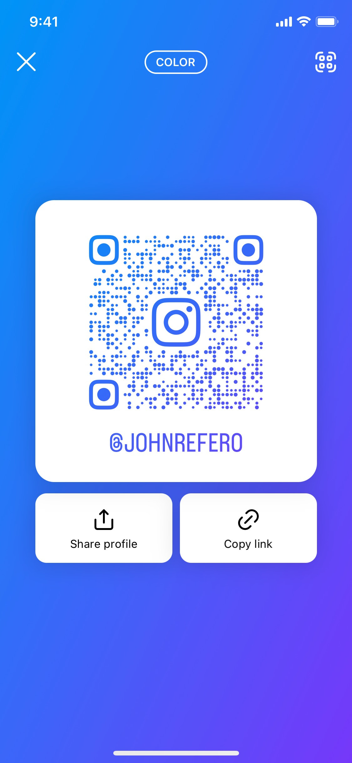 Instagram iOS screen 848