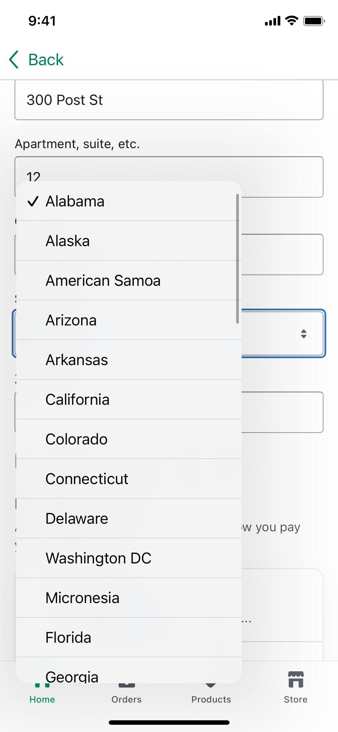 Shopify iOS screen 478