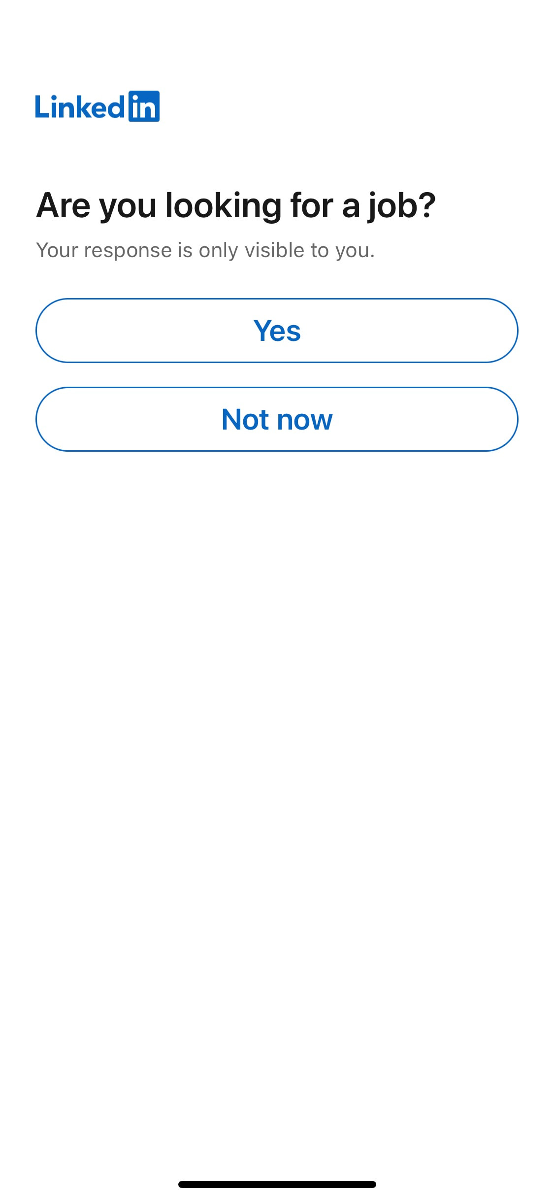 LinkedIn iOS screen 108