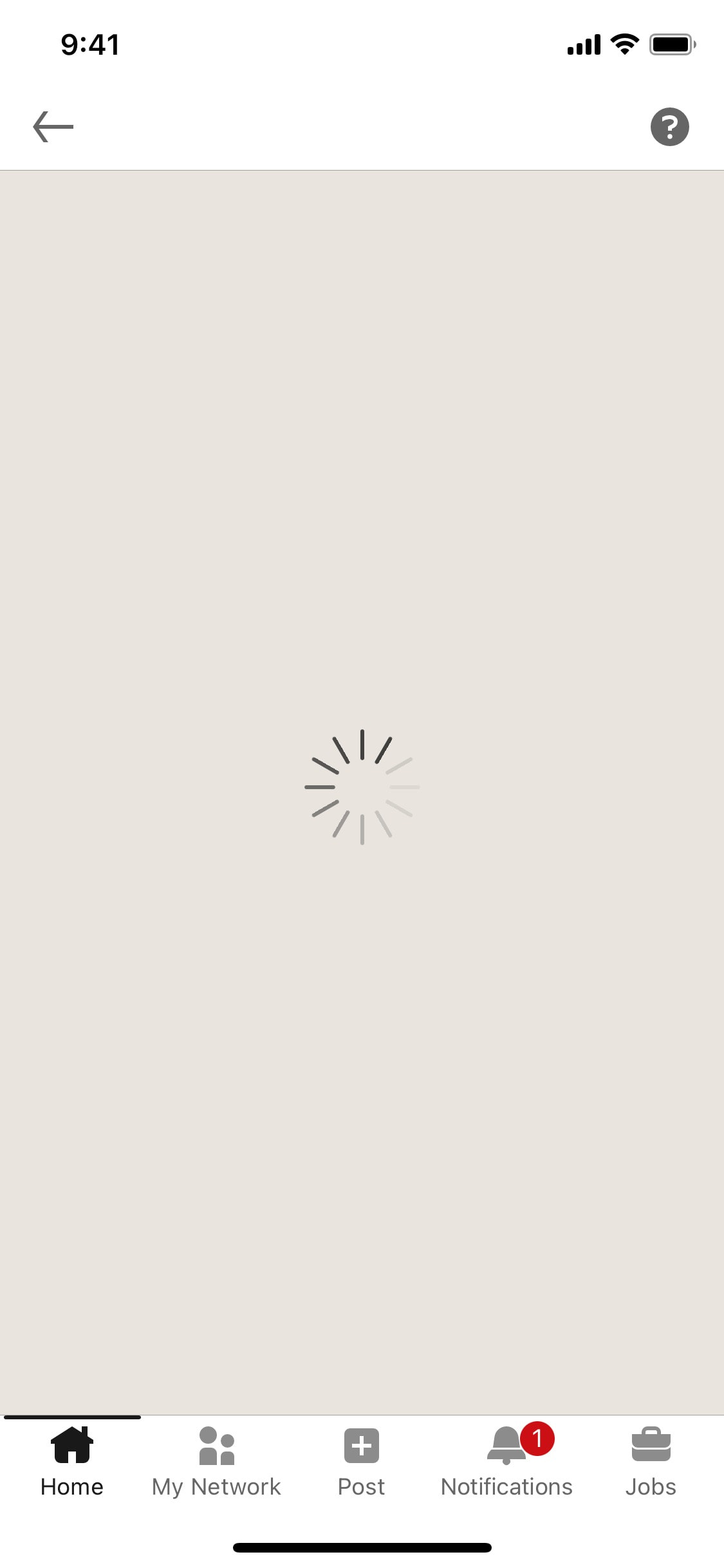 LinkedIn iOS screen 242