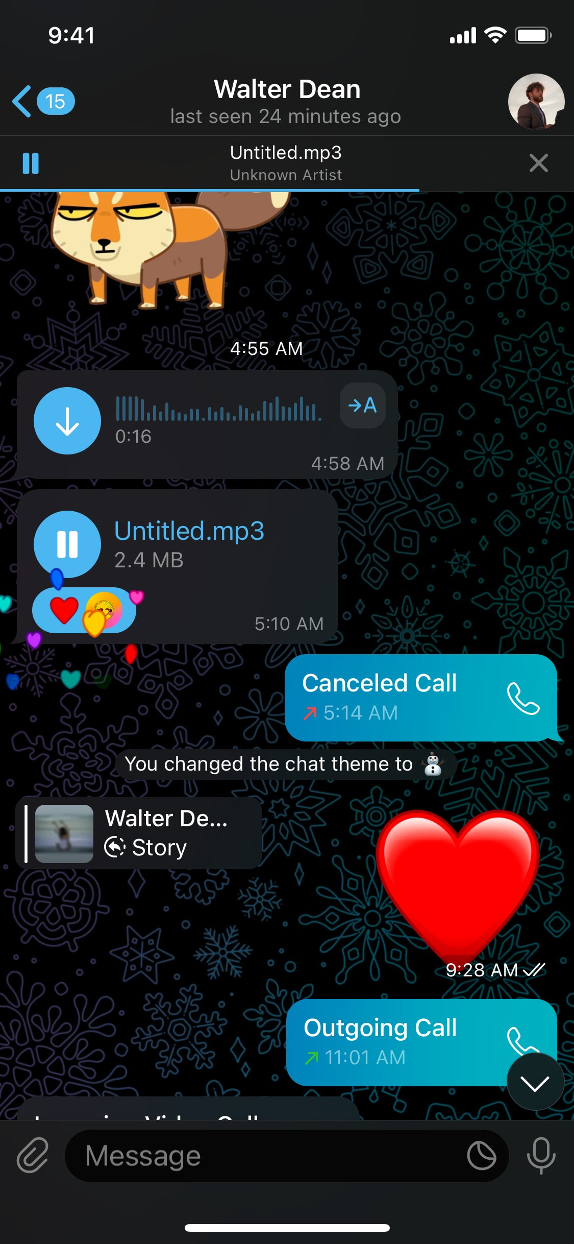 Telegram iOS screen 378
