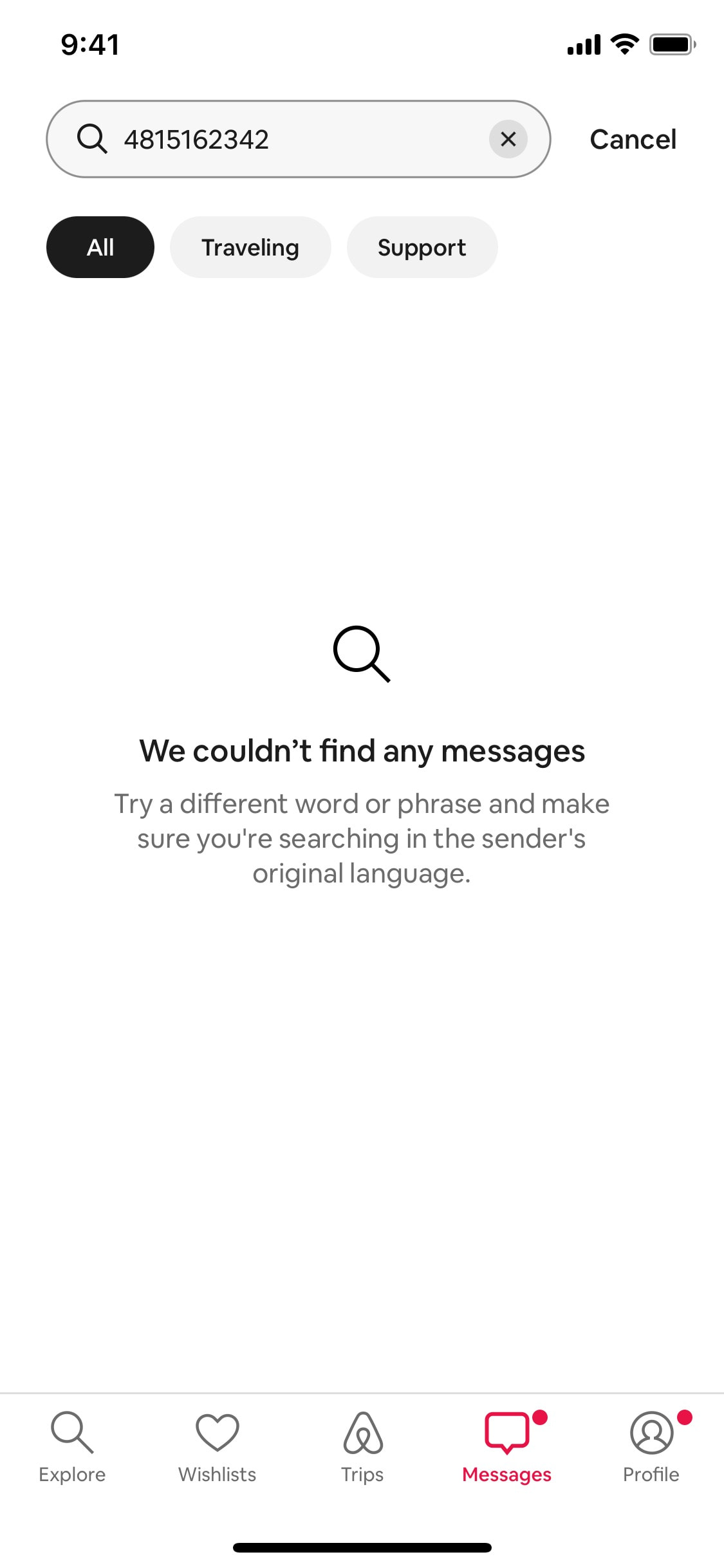 Airbnb iOS screen 499