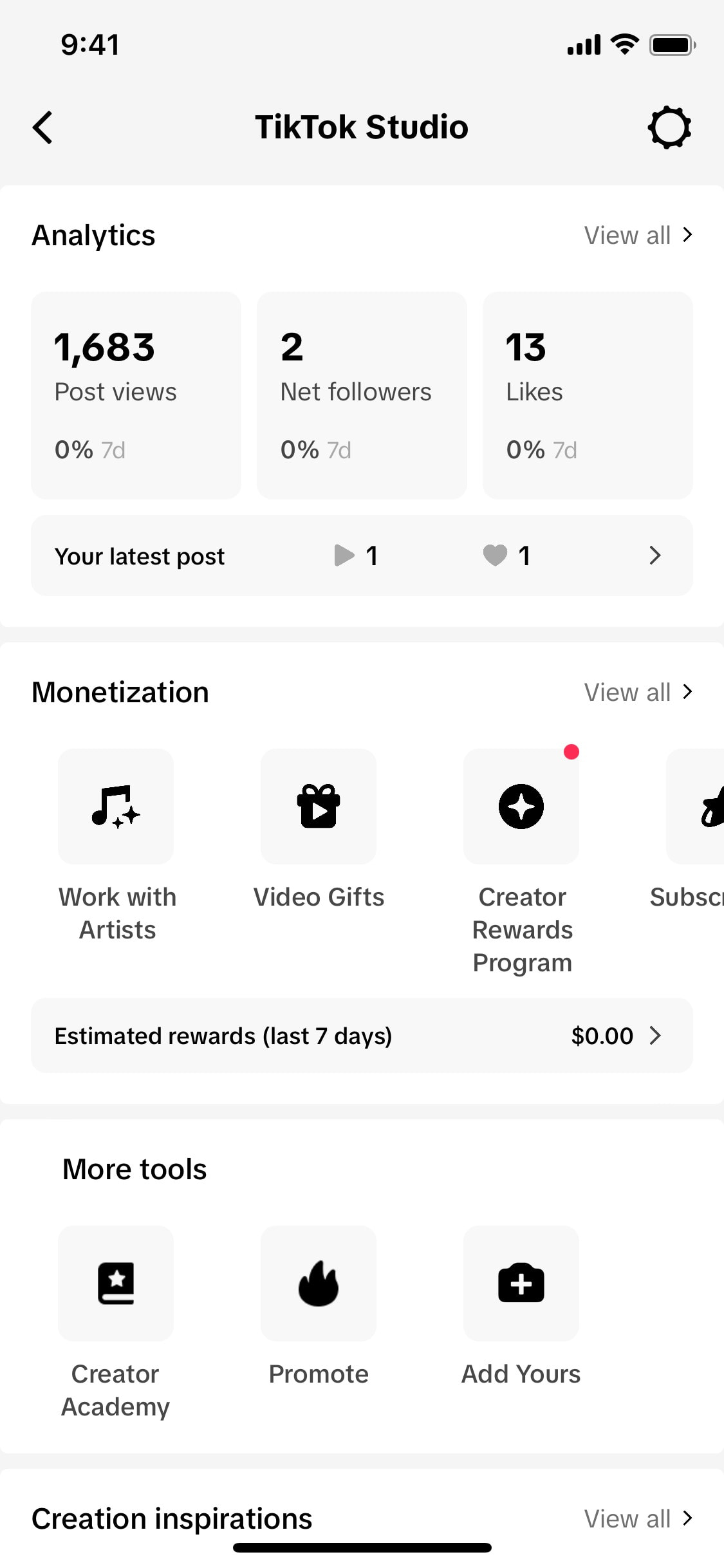 TikTok iOS screen 393