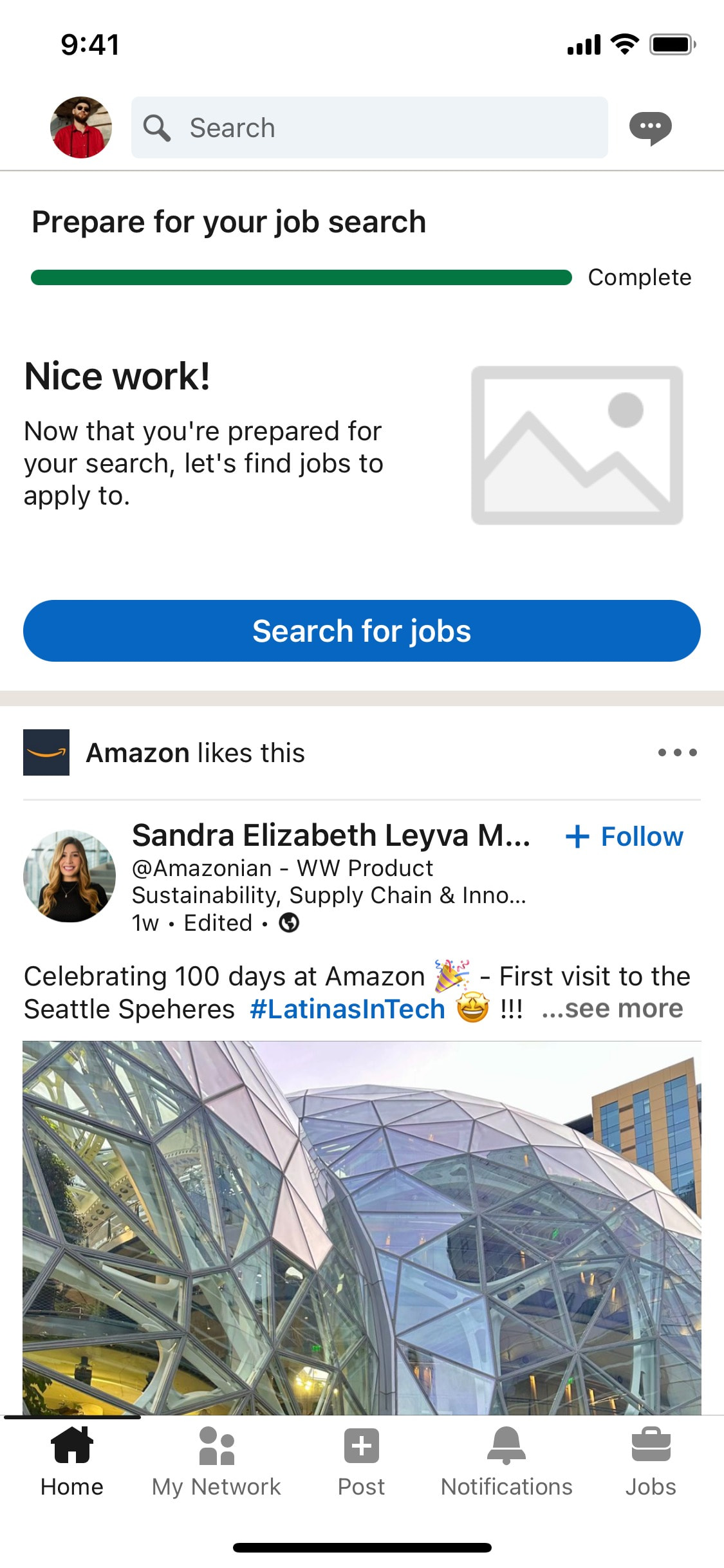 LinkedIn iOS screen 225