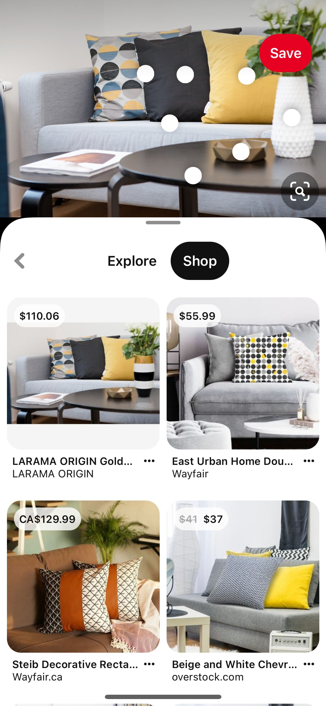Pinterest iOS screen 21