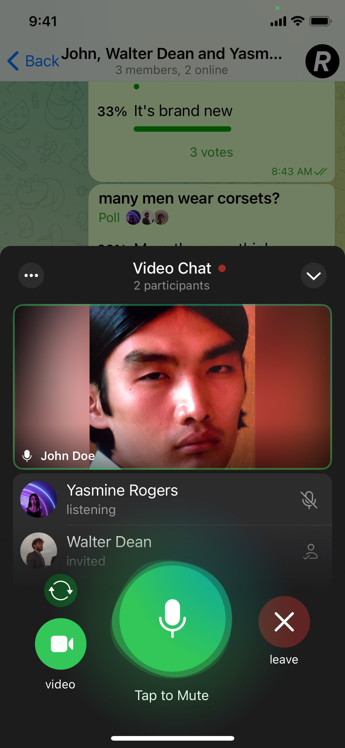 Telegram iOS screen 32