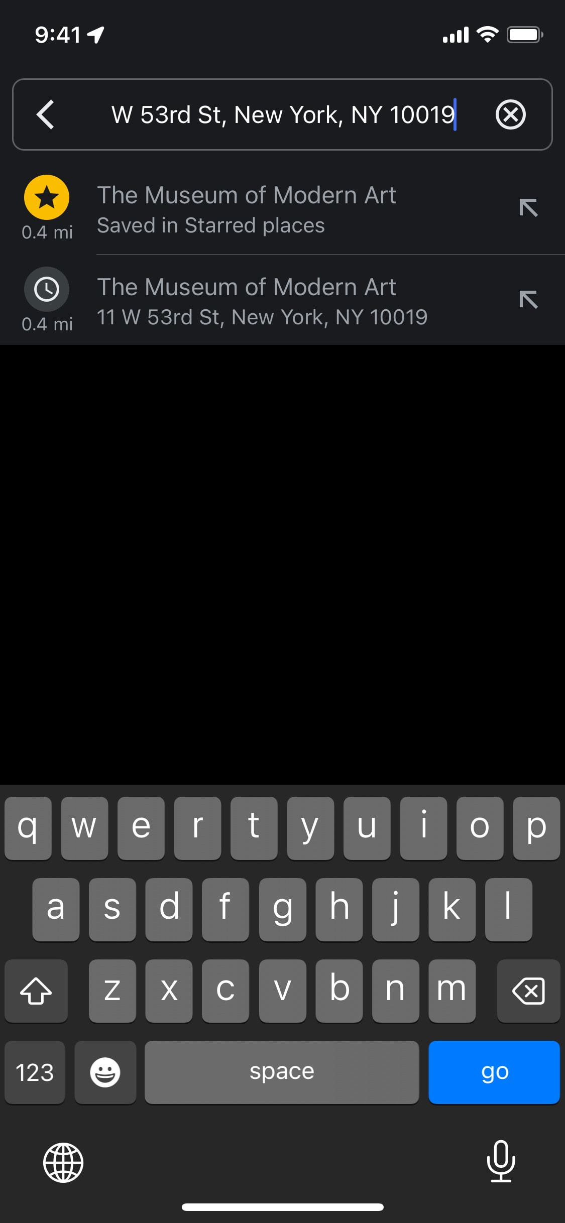 Google Maps iOS screen 6