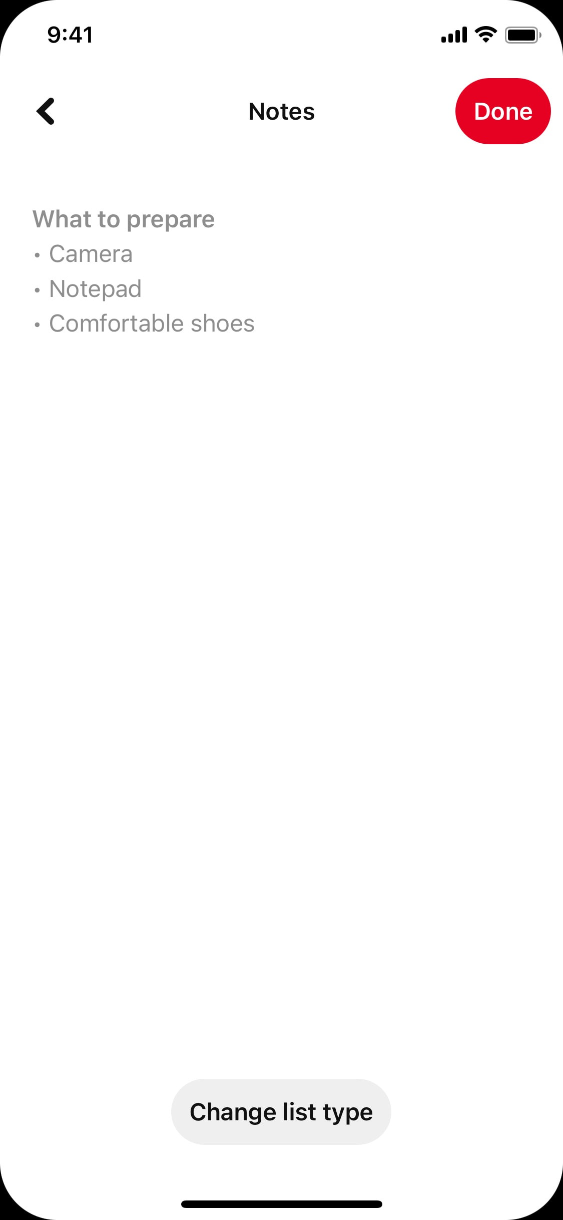 Pinterest iOS screen 132